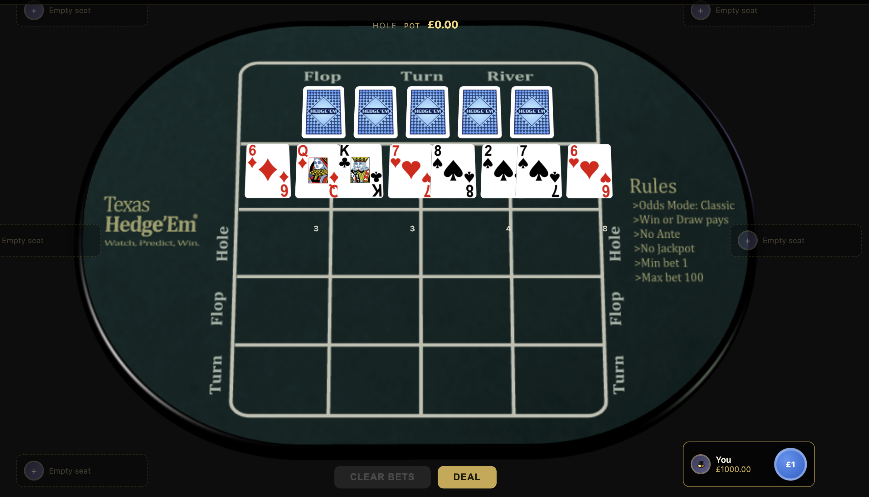 HedgeEm v8 — Casino